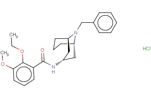 EXO-2-ETHOXY-3-METHOXY-N-(9-BENZYL-9-AZABICYCLO(3.2.1)NON-3-YL)BENZAMI DE HYDROCHLORIDE